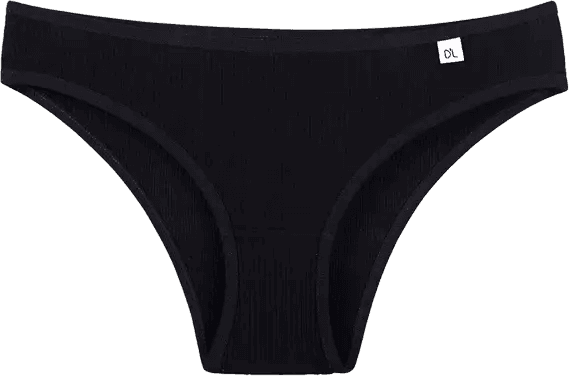 Fotoproducto del bikini de rib 030 de Dlirio en negro