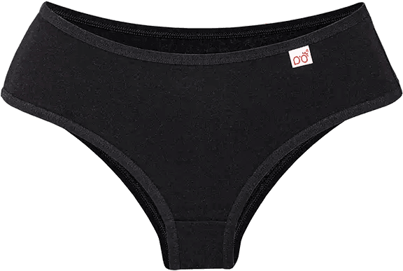 Fotoproducto original de la trusa clásica 117 de Dlirio en negro, vista de frente